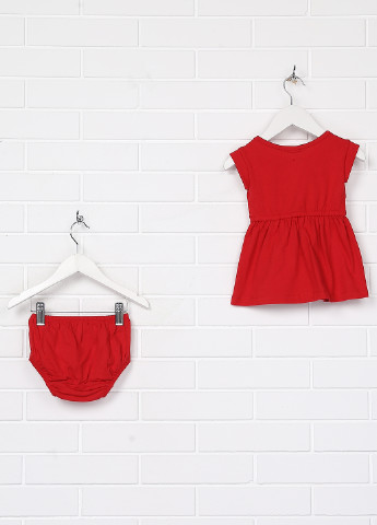 Червоний літній комплект (плаття, трусики) Gap