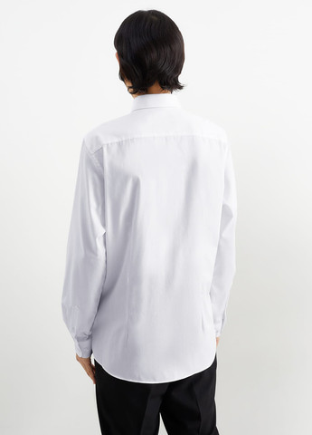Белая кэжуал, классическая рубашка однотонная C&A