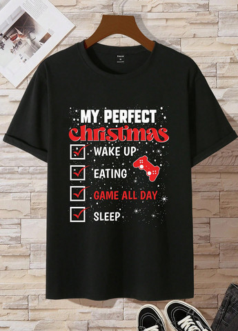 Чорна футболка SHEIN