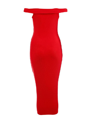 Красное коктейльное платье Lost Ink однотонное