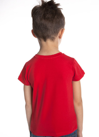 Красная летняя футболка с коротким рукавом Wojcik
