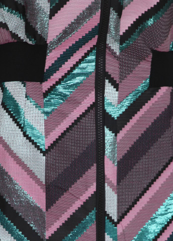 Темно-розовое кэжуал платье миди ANDREEVA с геометрическим узором