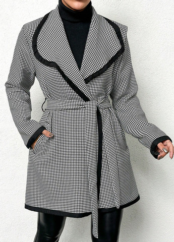 Черное демисезонное Пальто SHEIN