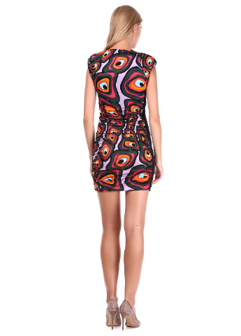 Комбинированное кэжуал платье футляр Miss Sixty с абстрактным узором