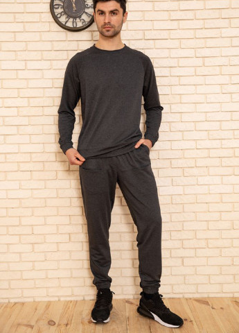 Темно-сірий демісезонний костюм (світшот, брюки) брючний Ager