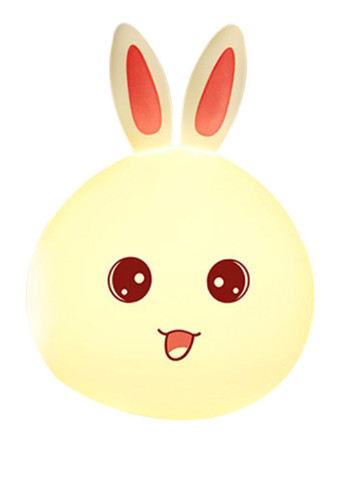 Детский силиконовый ночник зайчик Rabbit Silicone Lamp LED аккумуляторный светильник Белый Solar (251143671)