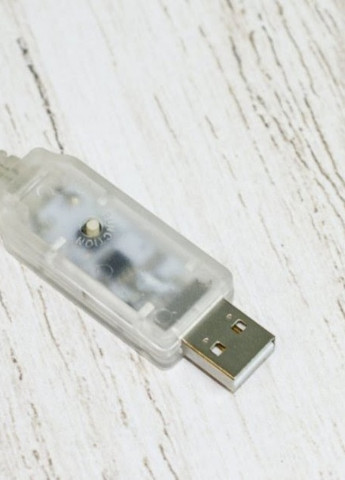 Внутренняя светодиодная гирлянда неон лента-шланг 5мм 100 10м каучук+ USB синяя Led (251371669)