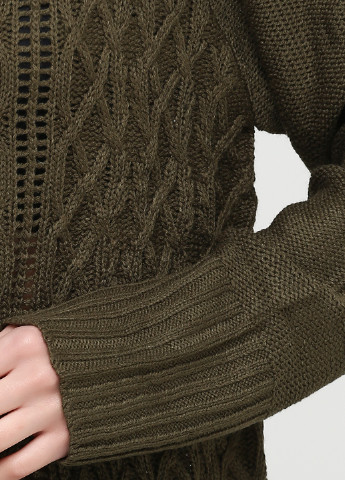 Оливковый (хаки) демисезонный свитер CHD
