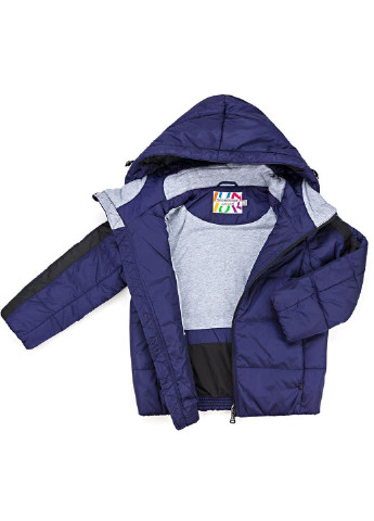 Фіолетова демісезонна куртка з капюшоном (sicmy-g306-116b-blue) Snowimage