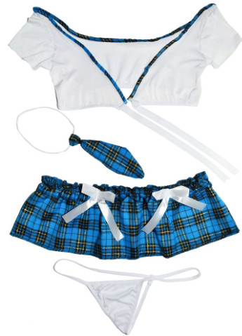 Сексуальный соблазнительный эротический игровой костюм Школьница – эротическое белье Langsha (251300002)