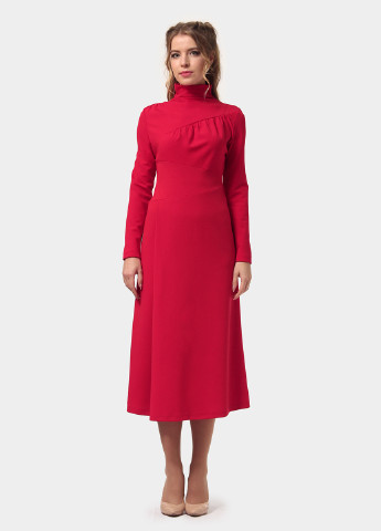 Красное деловое платье Lila Kass однотонное