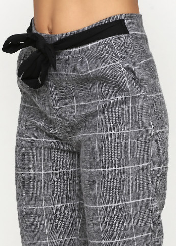 Серые кэжуал демисезонные прямые брюки Made in Italy