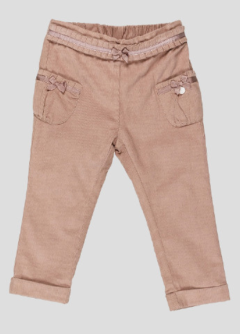 Светло-коричневые кэжуал демисезонные прямые брюки Mayoral