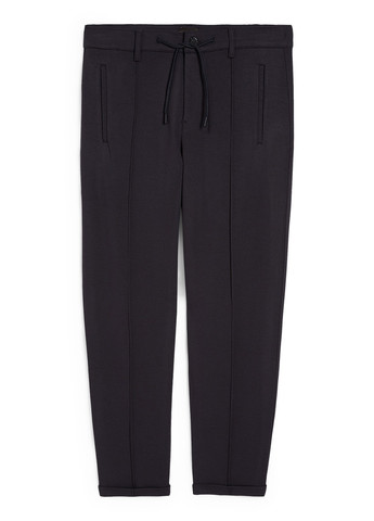 Темно-синие кэжуал демисезонные зауженные брюки C&A