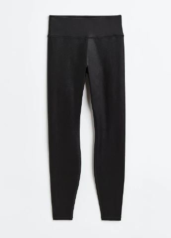 Черные демисезонные леггинсы H&M