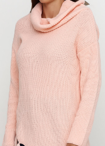 Светло-розовый демисезонный свитер Sassofono