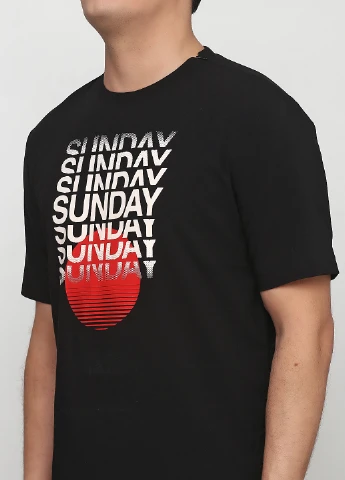 Чорна футболка H&M