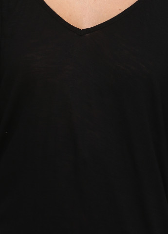 Черная летняя блуза Bershka