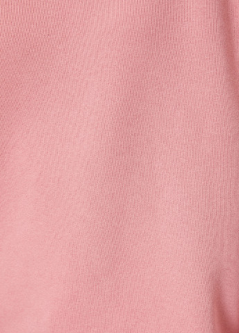 KOTON свитшот однотонный светло-розовый кэжуал хлопок