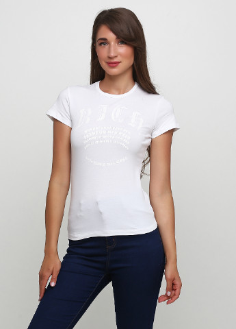 Белая летняя футболка Richmond Denim