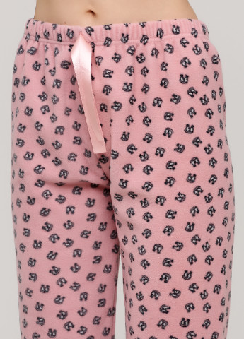 Розовые домашние демисезонные брюки Fames