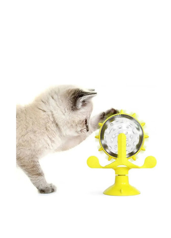 Кормушка-игрушка на присоске для кошек, 17х13х7 см TV-magazin (257286730)