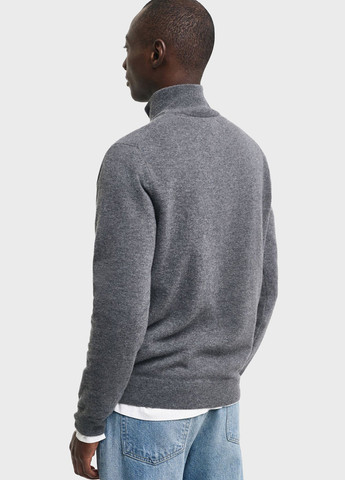 Серый демисезонный свитер Gant