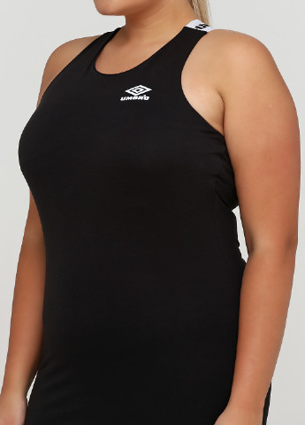 Черное спортивное платье платье-майка Umbro с логотипом