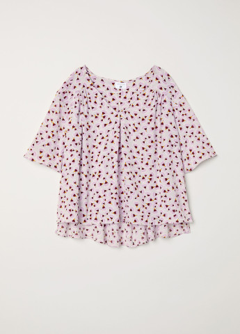Комбинированная блуза оверсайз H&M