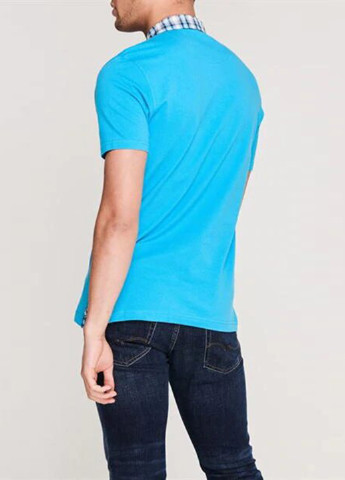 Бирюзовая футболка-поло для мужчин Pierre Cardin с логотипом