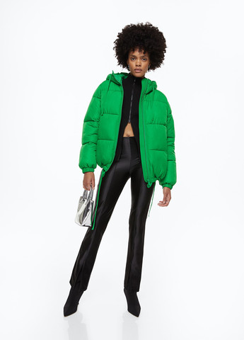 Зеленая демисезонная куртка вільного крою H&M