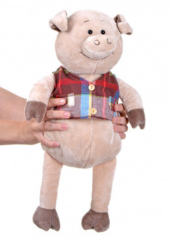 М'яка іграшка Свинка у жилетці, 45 см Same Toy (286185925)