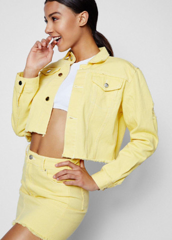 Желтая демисезонная куртка Boohoo