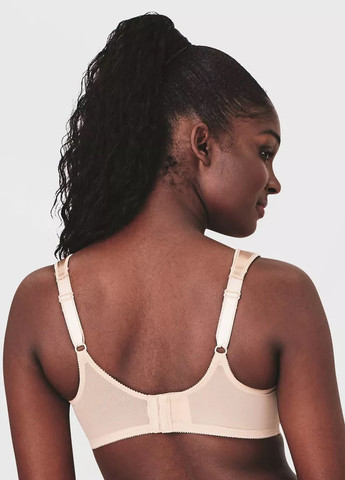 Бежевий мінімайзер бюстгальтер Bali з кісточками нейлон