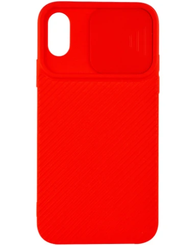 Чехол Camshield Square TPU со шторкой для камеры для Apple iPhone XS Max (6.5') Красный (is_00000042554_5) Epik (229728207)