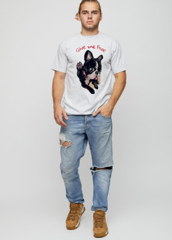 Сіра футболка чоловіча basic YAPPI