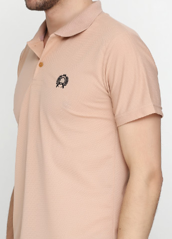 Светло-бежевая футболка-поло для мужчин West Wint с логотипом