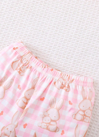 Світло-рожева всесезон піжама (сорочка, шорти) сорочка + шорти SHEIN