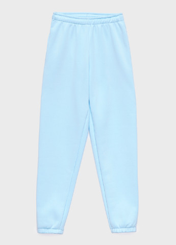 Спортиві брюки-джогери жіночі на флісі KASTA design джогери однотонні блакитні спортивні поліестер, трикотаж, фліс