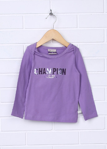 Кофта Champion с длинным рукавом фиолетовая кэжуал