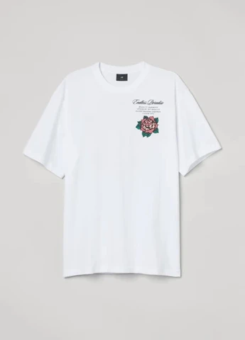 Белая футболка H&M