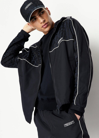 Чорна демісезонна вітровка Armani Exchange