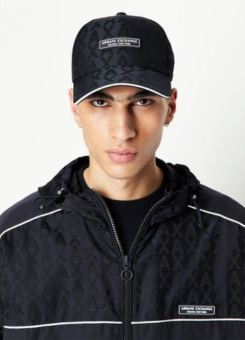 Чорна демісезонна вітровка Armani Exchange