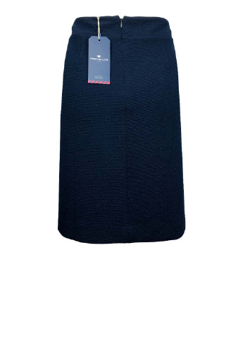 Синяя офисная однотонная юбка Tom Tailor карандаш
