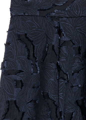 Темно-синяя кэжуал с рисунком юбка H&M клешированная