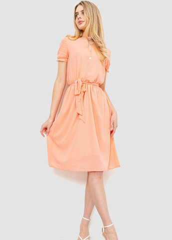 Персикова кежуал сукня Ager однотонна