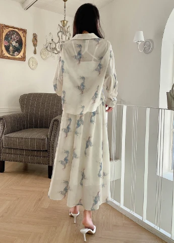 Костюм (рубашка, юбка) SHEIN (325400557)