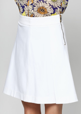 Белая кэжуал однотонная юбка Pinko клешированная