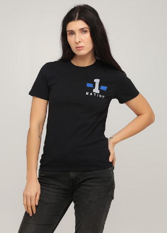 Черная летняя футболка Port & Company