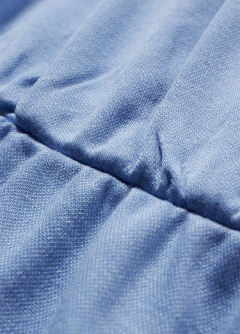 Голубое кэжуал платье на запах C&A однотонное